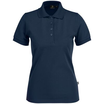 Jobeline Blu navy Flora in misto cotone-polietilene Polo - Polo maniche corte Jobeline Blu navy Flora in misto cotone-polietilene Polo - Polo maniche corte