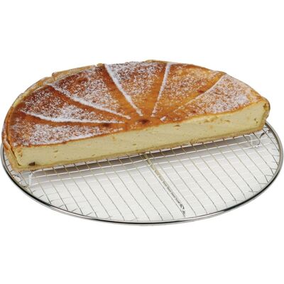 Schneider Griglia per torte a quadretti con piedini ; 32 cm (Ø); acciaio inox Schneider Griglia per torte a quadretti con piedini ; 32 cm (Ø); acciaio inox
