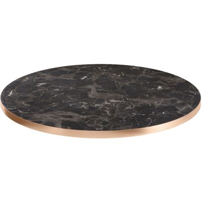 Vega Marbano Piano - Rotondo, 80x2.5cm, Rame/Nero/Marmorizzato Vega Marbano Piano - Rotondo, 80x2.5cm, Rame/Nero/Marmorizzato