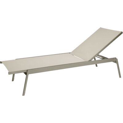 Vega Lettino prendisole Elaris ; 200x74x36 cm (LxLxH); seduta tortora, struttura tortora Vega Lettino prendisole Elaris ; 200x74x36 cm (LxLxH); seduta tortora, struttura tortora