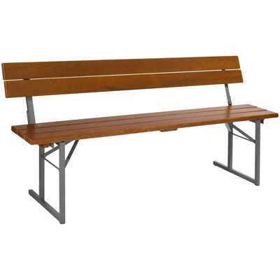 Vega Panca da esterno Expose ; 180x46x81 cm (LxPxH); seduta noce, struttura antracite Vega Panca da esterno Expose ; 180x46x81 cm (LxPxH); seduta noce, struttura antracite