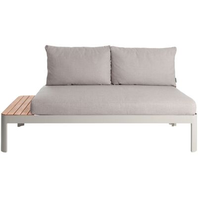 Vega Divano da esterno Amalfia ; 172x72x73 cm (LxPxH); seduta grigio chiaro, struttura grigio chiaro Vega Divano da esterno Amalfia ; 172x72x73 cm (LxPxH); seduta grigio chiaro, struttura grigio chiaro