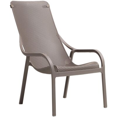 Poltrona Net Lounge Nardi - Sedia da esterno impilabile - Resistente UV Poltrona Net Lounge Nardi - Sedia da esterno impilabile - Resistente UV