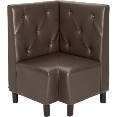Vega Lerida Panca - Similpelle 75x75x102 cm Marrone Vega Lerida Panca - Similpelle 75x75x102 cm Marrone