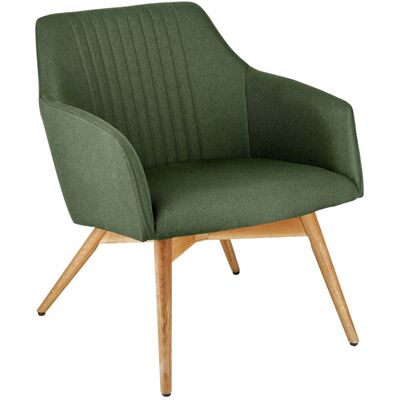 Vega Poltrona Arne ; 65x76x75.5 cm (LxPxH); seduta verde, struttura quercia/naturale Vega Poltrona Arne ; 65x76x75.5 cm (LxPxH); seduta verde, struttura quercia/naturale