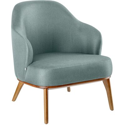 Vega Poltrona Gustav ; 70x78x79 cm (LxPxH); seduta blu chiaro, struttura marrone chiaro Vega Poltrona Gustav ; 70x78x79 cm (LxPxH); seduta blu chiaro, struttura marrone chiaro