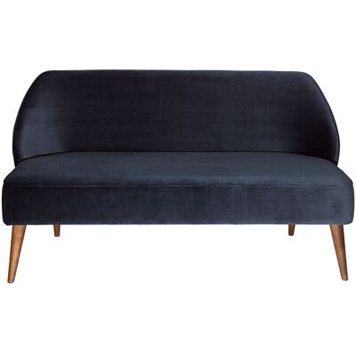 Vega Divano Houston in velluto ; 155x60x82 cm (LxPxH); seduta blu scuro Vega Divano Houston in velluto ; 155x60x82 cm (LxPxH); seduta blu scuro