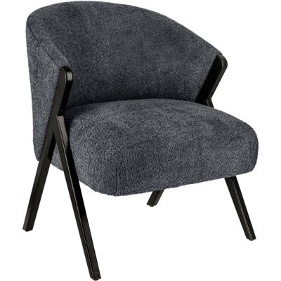 Vega Poltrona Caso ; 69x70x77 cm (LxPxH); seduta nero, struttura nero Vega Poltrona Caso ; 69x70x77 cm (LxPxH); seduta nero, struttura nero