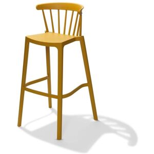 Barths Sgabello da bar Windson senza braccioli ; 56x55x103 cm (LxPxH); giallo; 4 pz. / Pacco Barths Sgabello da bar Windson senza braccioli ; 56x55x103 cm (LxPxH); giallo; 4 pz. / Pacco