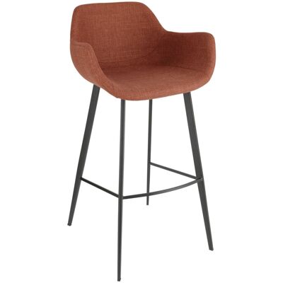 Vega Sgabello da bar Limea ; 57x54x102 cm (LxPxH); seduta marrone ruggine, struttura nero; 2 pz. / Pacco Vega Sgabello da bar Limea ; 57x54x102 cm (LxPxH); seduta marrone ruggine, struttura nero; 2 pz. / Pacco