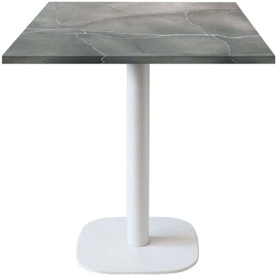 Restootab - Tavolo Rotondo Luna Bianca Blu 70x70cm - Uso Ristorante Restootab - Tavolo Rotondo Luna Bianca Blu 70x70cm - Uso Ristorante