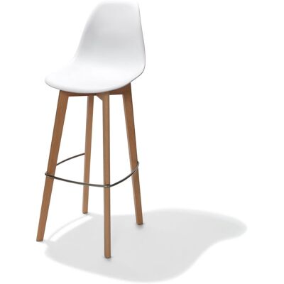 Veba Keeve Bianco - Sgabello da Bar - 47x119cm - Uso Interno Veba Keeve Bianco - Sgabello da Bar - 47x119cm - Uso Interno