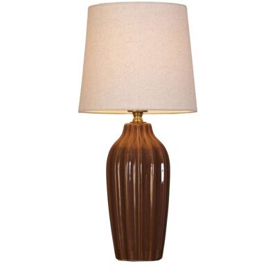 PR Home Lampada da tavolo Lyon ; 39x18x39 cm (LxLxH); marrone PR Home Lampada da tavolo Lyon ; 39x18x39 cm (LxLxH); marrone