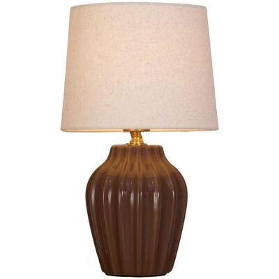 PR Home Lampada da tavolo Lyon ; 32x18x32 cm (LxLxH); marrone PR Home Lampada da tavolo Lyon ; 32x18x32 cm (LxLxH); marrone