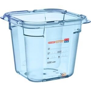 Araven Contenitore per alimenti GN 1/6 in ABS ; Misura GN 1/6, 2.15 l, 17.6x16.2x15 cm (LxLxP); blu Araven Contenitore per alimenti GN 1/6 in ABS ; Misura GN 1/6, 2.15 l, 17.6x16.2x15 cm (LxLxP); blu