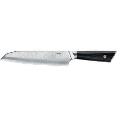 Vega Coltello Santoku - Acciaio Damasco, Lama 18cm - Coltello da Cucina Vega Coltello Santoku - Acciaio Damasco, Lama 18cm - Coltello da Cucina