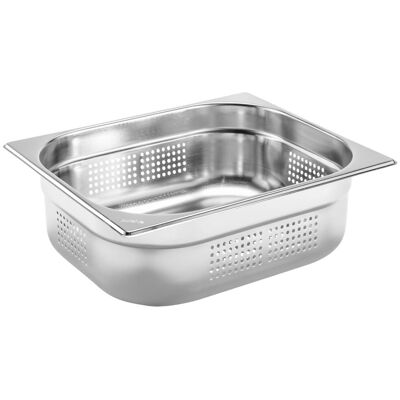 Contenitore Pulsiva Argento GN 1/2 - Acciaio inox, lavabile in lavastoviglie, impilabile Contenitore Pulsiva Argento GN 1/2 - Acciaio inox, lavabile in lavastoviglie, impilabile