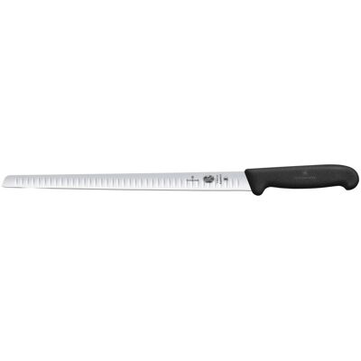 Victorinox Coltello per salmone affumicato Fibrox alveolato ; lunghezza lama 30 cm, 44 cm (L); argento/nero Victorinox Coltello per salmone affumicato Fibrox alveolato ; lunghezza lama 30 cm, 44 cm (L); argento/nero