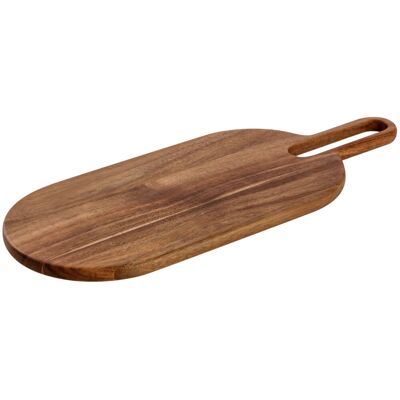 Tagliere ovale Vega - Legno di acacia, Manico, Foro per appendere Tagliere ovale Vega - Legno di acacia, Manico, Foro per appendere