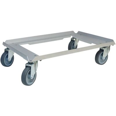 Schneider Carrello di trasporto in acciaio inox per TOP-Box gastronorm 1/1 ; GN 1/1, 61.5x41.5x15.9 cm (LxLxH); argento Schneider Carrello di trasporto in acciaio inox per TOP-Box gastronorm 1/1 ; GN 1/1, 61.5x41.5x15.9 cm (LxLxH); argento
