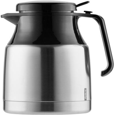 Helios caraffa termica in acciaio inox Mondial Push 1,3 l ; 1300 ml, 17.5 cm (H); argento Helios caraffa termica in acciaio inox Mondial Push 1,3 l ; 1300 ml, 17.5 cm (H); argento