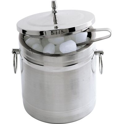 Stalgast Secchiello per cubetti di ghiaccio con coperchio, 2 litri ; 2000 ml, 22x15 cm (HxØ); argento Stalgast Secchiello per cubetti di ghiaccio con coperchio, 2 litri ; 2000 ml, 22x15 cm (HxØ); argento
