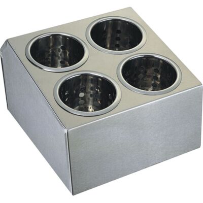 Stalgast Portaposate in acciaio inox per 4 contenitori ; 26.5x20 cm (LxH); argento Stalgast Portaposate in acciaio inox per 4 contenitori ; 26.5x20 cm (LxH); argento
