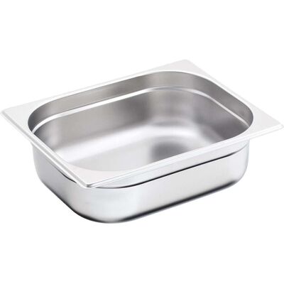 Stalgast Contenitori gastronorm in acciaio inox serie BASIC ; GN 1/2, 8.5 l, 32.5x26.5x15 cm (LxLxP); argento Stalgast Contenitori gastronorm in acciaio inox serie BASIC ; GN 1/2, 8.5 l, 32.5x26.5x15 cm (LxLxP); argento