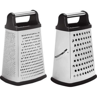 Stalgast Grattugia quadrata in acciaio inox con base e impugnatura antiscivolo ; 10x23x8 cm (LxHxP); argento Stalgast Grattugia quadrata in acciaio inox con base e impugnatura antiscivolo ; 10x23x8 cm (LxHxP); argento