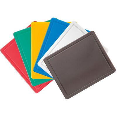 Stalgast Set di taglieri HACCP, gastronorm1/2, 6 pezzi ; 32.5x26.5x1.2 cm (LxLxH); multicolore; 6 pz. / Pacco Stalgast Set di taglieri HACCP, gastronorm1/2, 6 pezzi ; 32.5x26.5x1.2 cm (LxLxH); multicolore; 6 pz. / Pacco