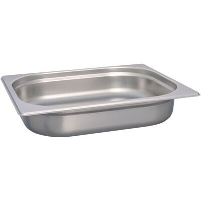 Schneider Contenitore gastronorm 1/2 in acciaio inox ; GN 1/2, 3.8 l, 6.5 cm (P); acciaio inox Schneider Contenitore gastronorm 1/2 in acciaio inox ; GN 1/2, 3.8 l, 6.5 cm (P); acciaio inox