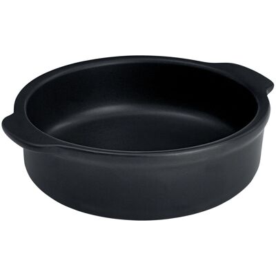 Vega Ferry Piatto in Ceramica Rotondo - Nero - 1000ml Vega Ferry Piatto in Ceramica Rotondo - Nero - 1000ml