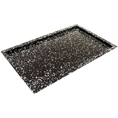 Schneider Teglia da forno gastronorm 1/1, smalto granito ; GN 1/1, 53x32.5x2 cm (LxLxH); bianco/nero; rettangolare Schneider Teglia da forno gastronorm 1/1, smalto granito ; GN 1/1, 53x32.5x2 cm (LxLxH); bianco/nero; rettangolare
