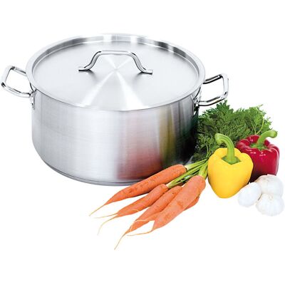 Stalgast Pentola per zuppa in acciaio inox con coperchio ; 12.9 l, 32x16 cm (ØxH); argento Stalgast Pentola per zuppa in acciaio inox con coperchio ; 12.9 l, 32x16 cm (ØxH); argento