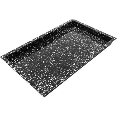 Schneider Teglia da forno gastronorm 1/1, smalto granito ; GN 1/1, 53x32.5x4.5 cm (LxLxH); nero/bianco; rettangolare Schneider Teglia da forno gastronorm 1/1, smalto granito ; GN 1/1, 53x32.5x4.5 cm (LxLxH); nero/bianco; rettangolare