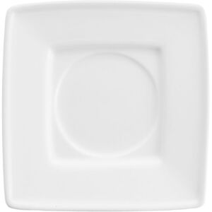 Piattino espresso Pulsiva - 11x11cm - Bianco - Quadrato - 6 pz Piattino espresso Pulsiva - 11x11cm - Bianco - Quadrato - 6 pz