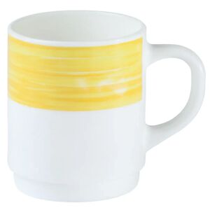 ARC Tazza Brush ; 250ml, 7.2x8.9 cm (ØxH); giallo; rotonda; 6 pz. / confezione