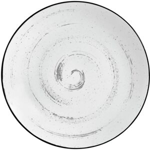 Vega Modello: Piatto in porcellana Fungio - 17cm - Bianco/Nero - Rotondo - 6 pz Vega Modello: Piatto in porcellana Fungio - 17cm - Bianco/Nero - Rotondo - 6 pz