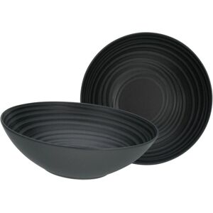 CreaTable Lava Stone - Set ciotole, nero-grigio CreaTable Lava Stone - Set ciotole, nero-grigio