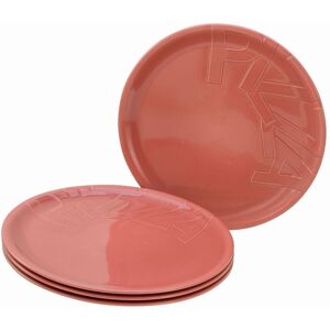 Creatable Rosso 32cm Set di 4 Piatti Gourmet per Pizza - Piatto da Cena Creatable Rosso 32cm Set di 4 Piatti Gourmet per Pizza - Piatto da Cena