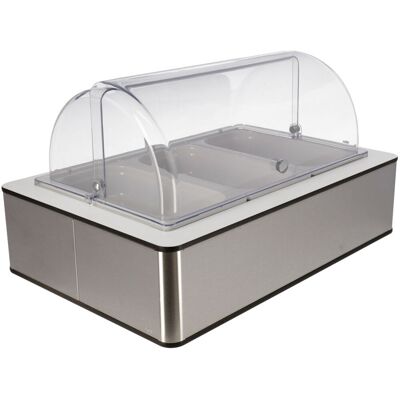Vega Vetrina insalata con Fundale bianco in melamina 6,5cm - Saladette Vega Vetrina insalata con Fundale bianco in melamina 6,5cm - Saladette