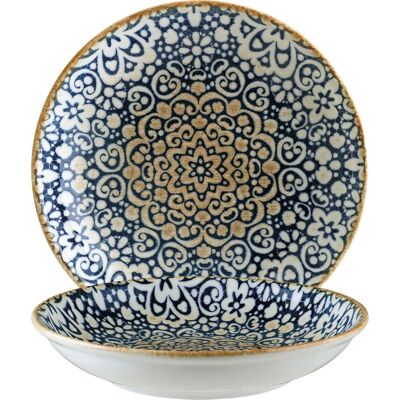 Piatto fondo Alhambra di Bonna - Piatto - Blu/Bianco/Marrone - Rotondo - 12 pezzi Piatto fondo Alhambra di Bonna - Piatto - Blu/Bianco/Marrone - Rotondo - 12 pezzi