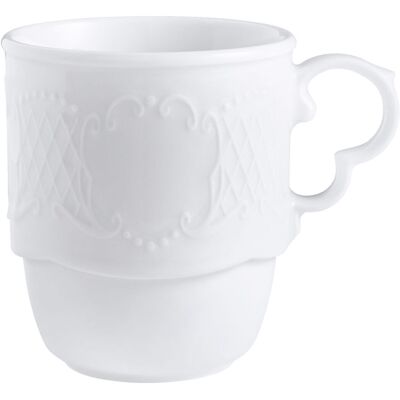 Vega Tazza Mug Minuett ; 300 ml, 8x9.7 cm (ØxH); bianco; rotonda; 6 pz. / Pacco Vega Tazza Mug Minuett ; 300 ml, 8x9.7 cm (ØxH); bianco; rotonda; 6 pz. / Pacco