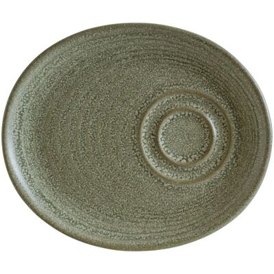 Bonna Piattino tazza cappuccino Adelfa Ripple ; 20x17x2 cm (LxLxH); verde; 12 pz. / Pacco Bonna Piattino tazza cappuccino Adelfa Ripple ; 20x17x2 cm (LxLxH); verde; 12 pz. / Pacco