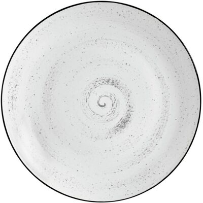 Vega Modello - Bianco/Nero Piatto Rotondo - Piatto Vega Modello - Bianco/Nero Piatto Rotondo - Piatto