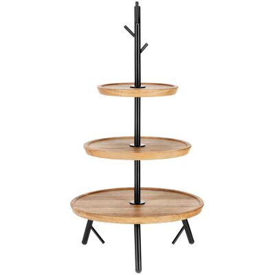 Vega Cornu Mensola Modulare - Etagere - 34.8x62.8cm - Quercia/Nero Vega Cornu Mensola Modulare - Etagere - 34.8x62.8cm - Quercia/Nero