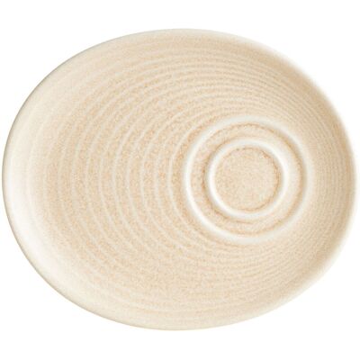 Bonna Piattino tazza cappuccino Mirage Ripple ; 20x17x2 cm (LxLxH); beige; 12 pz. / Pacco Bonna Piattino tazza cappuccino Mirage Ripple ; 20x17x2 cm (LxLxH); beige; 12 pz. / Pacco
