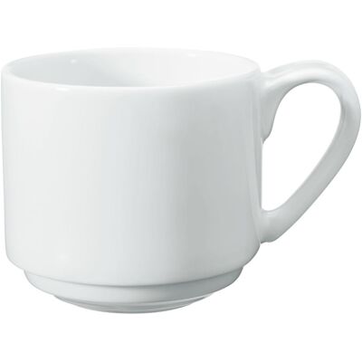 Vega Tazza cappuccino Pallais impilabile ; 200 ml, 7.4x7 cm (ØxH); bianco; rotonda; 6 pz. / Pacco Vega Tazza cappuccino Pallais impilabile ; 200 ml, 7.4x7 cm (ØxH); bianco; rotonda; 6 pz. / Pacco