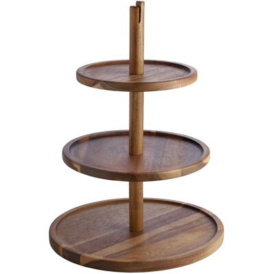 Scaffale Vega Kara - Supporto per torta in legno elegante con fessura per nota Scaffale Vega Kara - Supporto per torta in legno elegante con fessura per nota