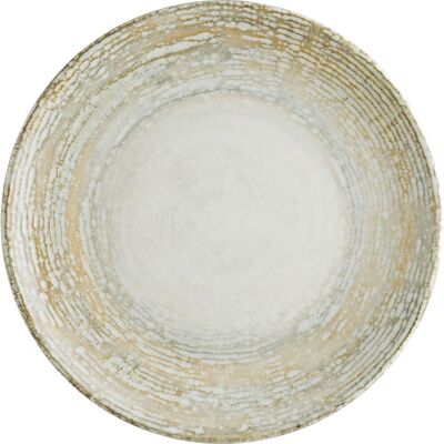 Bonna Piatto Piano Piatto - 30cm - Rotondo - Bianco/Beige - Piatto Bonna Piatto Piano Piatto - 30cm - Rotondo - Bianco/Beige - Piatto